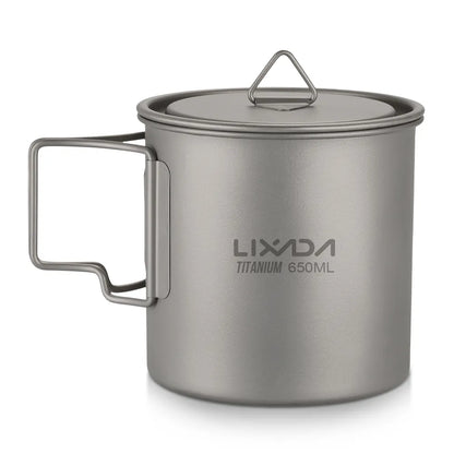 Lixada Ultralight Titanium Cup Mug - Outdoor Water Cup for Camping, Picnics, and More (Many Size)