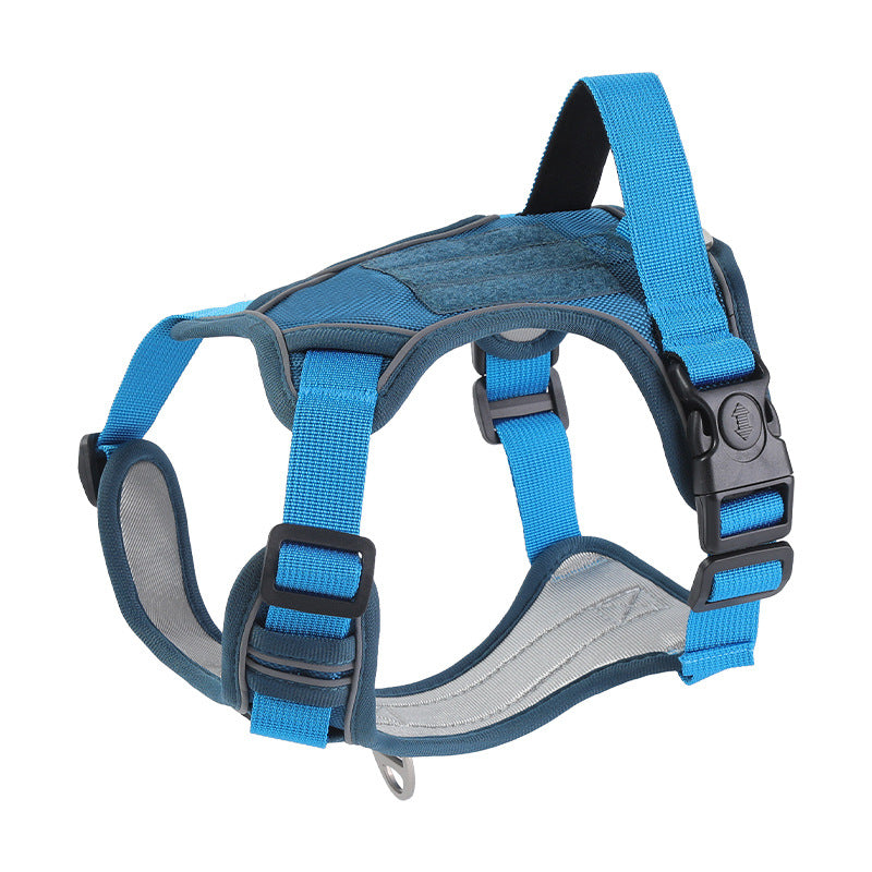 Reflective Chest and Back Harness Dog Leash