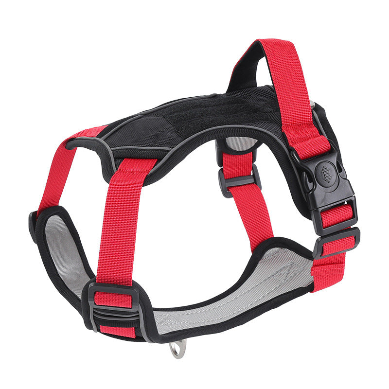 Reflective Chest and Back Harness Dog Leash