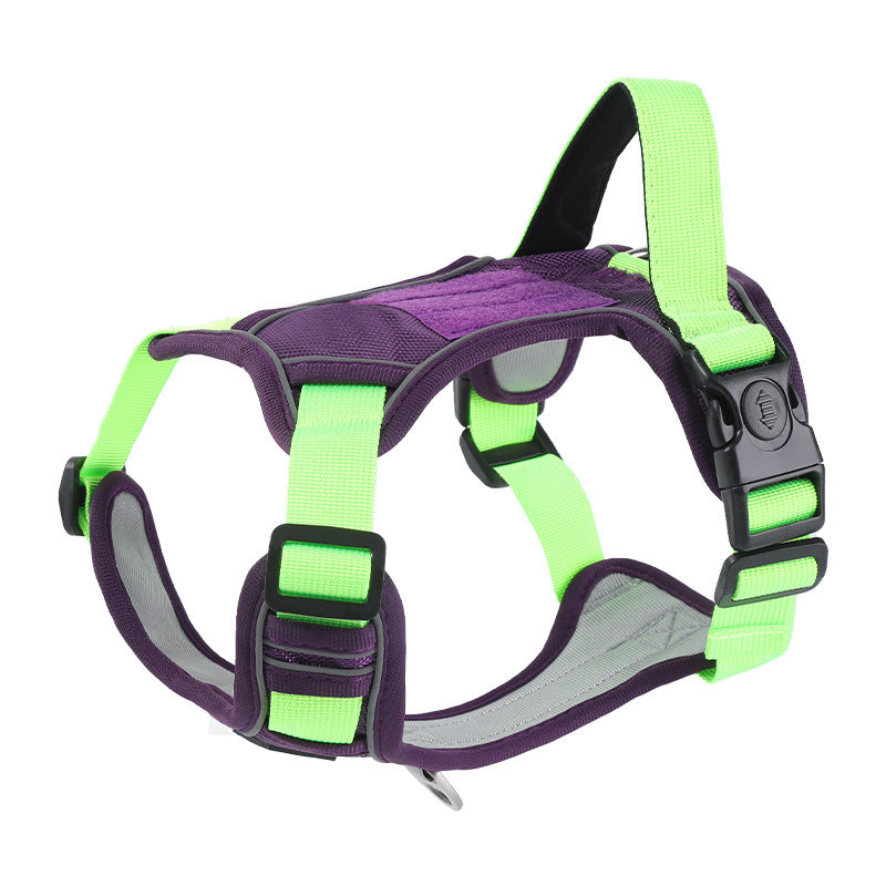 Reflective Chest and Back Harness Dog Leash